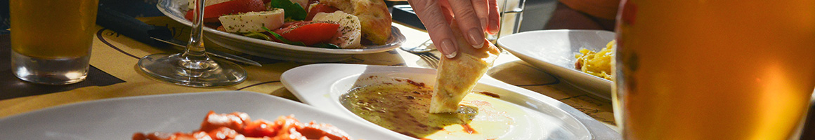 Eating Diner Greek at Olympic Grill restaurant in Detroit, MI.